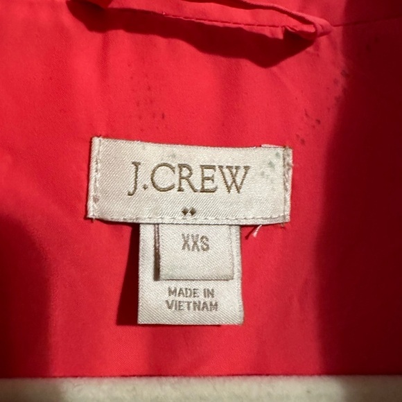 J Crew Womens Sleeveless Full Zip Quilted Down Pink Puffer Patch Pockets XXS - Picture 6 of 7